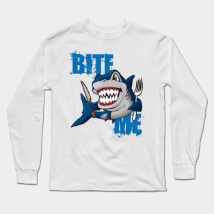 Bite Me Shark Long Sleeve T-Shirt